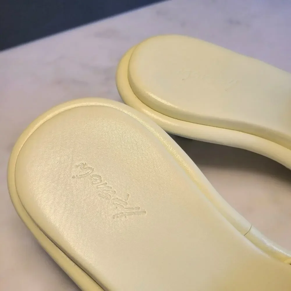 Marsèll Spilla Sandola Leather Kitten Heel Pale Green 38 NIB